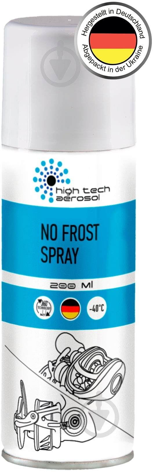 Спрей High Tech Aerosol антизамерзаючий No Frost 200 ml - фото 1