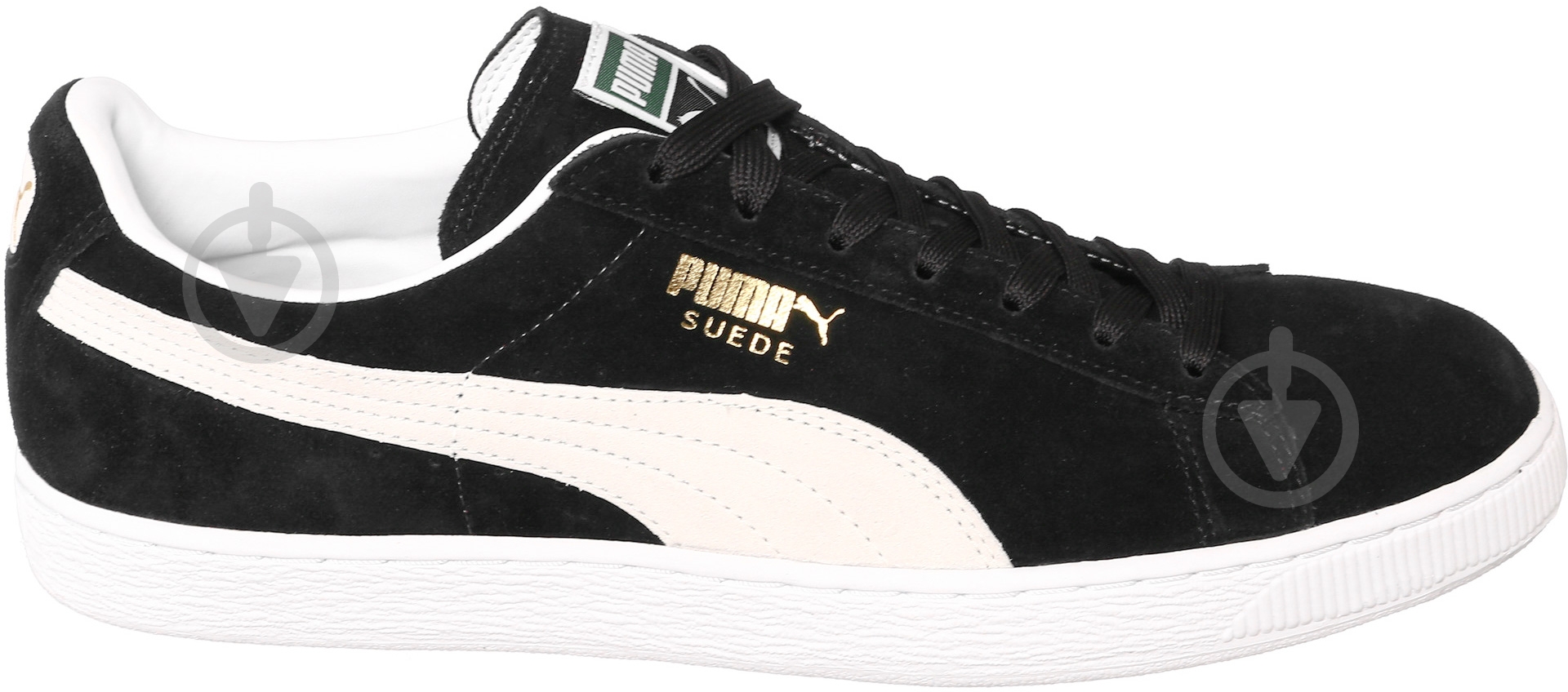 Кросівки чоловічі демісезонні Puma Suede Classic+ 35263403 р.46 чорні - фото 5