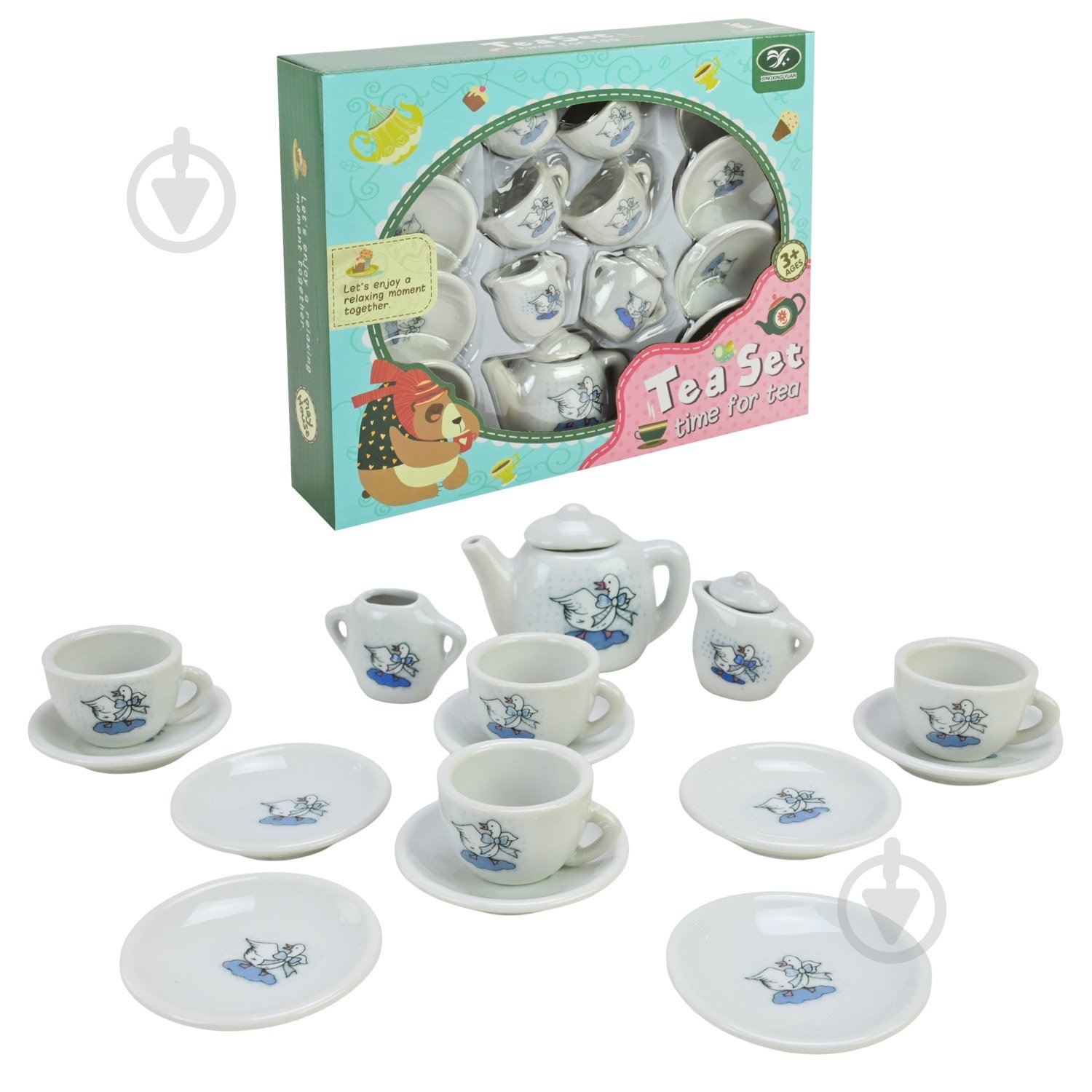 Набір дитячого посуду Shantou чайний сервіз 868-E5 - фото 1 Набір дитячого посуду Shantou чайний сервіз 868-E5 - фото 1