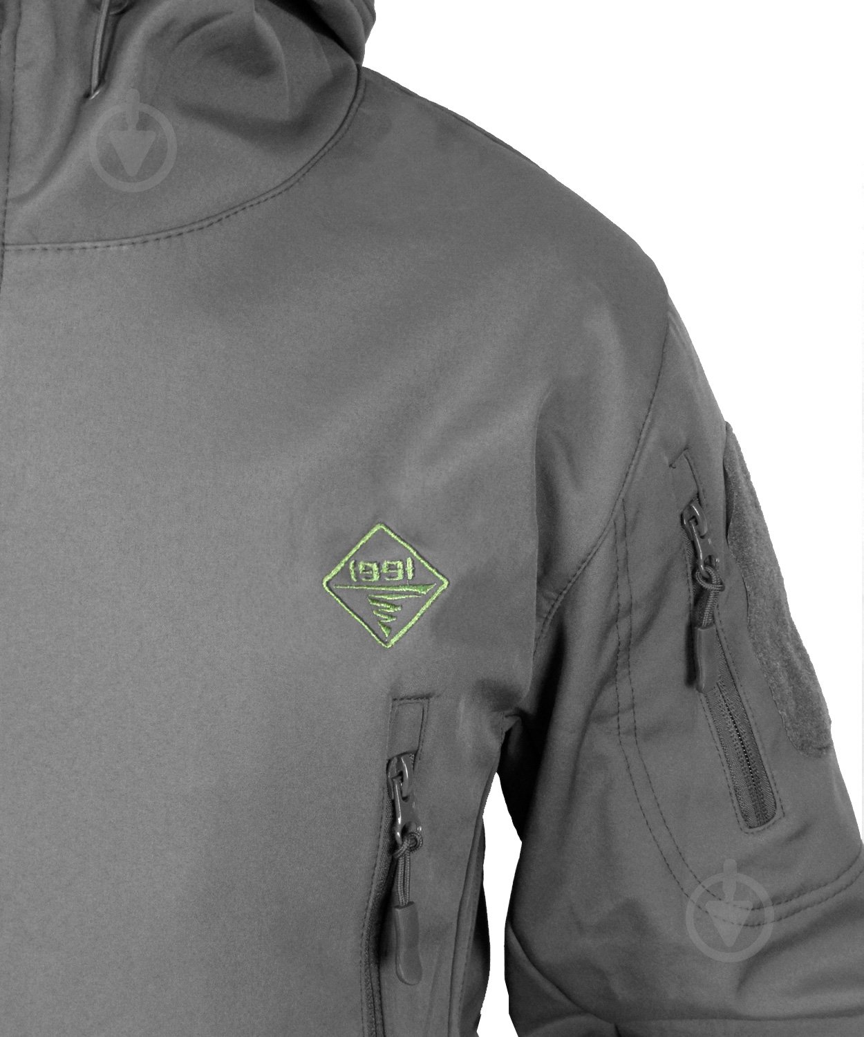 Куртка 1991 ТМ тактическая влагозащитная SoftShell, Gray 34123-JA-01-Gr-2XL р.XXL - фото 6 Куртка 1991 ТМ тактическая влагозащитная SoftShell, Gray 34123-JA-01-Gr-2XL р.XXL - фото 6