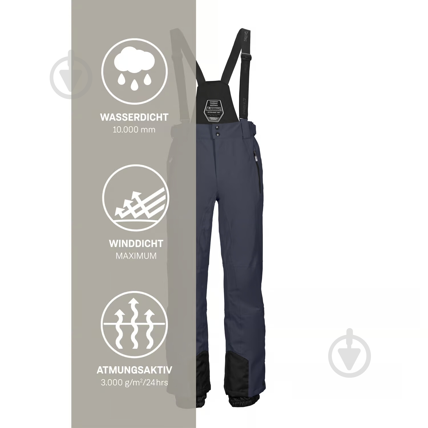 Штани Killtec KSW 100 MN SKI PNTS 43431-830 р. M синій - фото 6