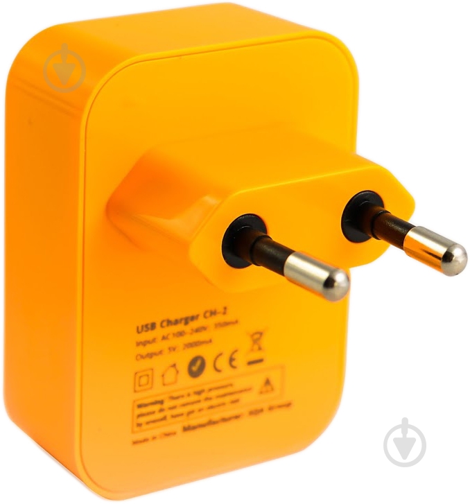 Мережевий зарядний пристрій Logan CH-2 Orange - фото 2