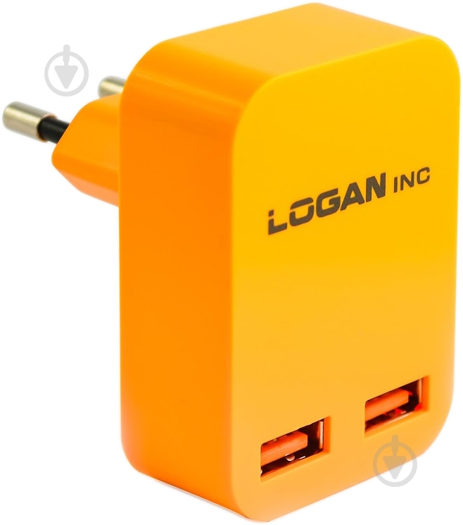 Мережевий зарядний пристрій Logan CH-2 Orange - фото 1