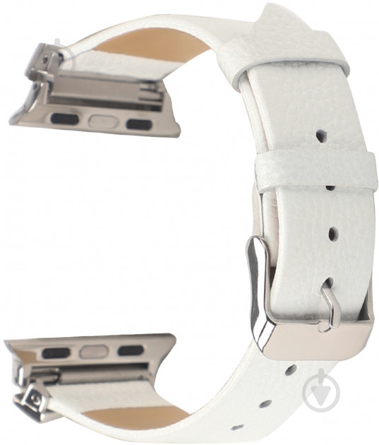 Ремешок Promate Scepter-38ML из эко-кожи для Apple Watch 38-40 мм white scepter-38ml.white - фото 3
