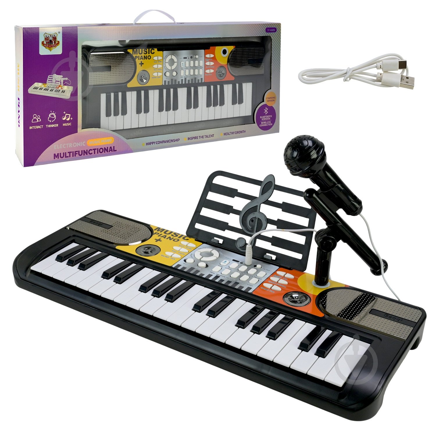 Пианино Shantou с микрофоном 668-08 - фото 1 Пианино Shantou с микрофоном 668-08 - фото 1