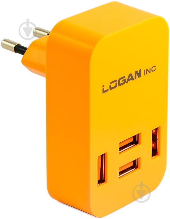 Мережевий зарядний пристрій Logan CH-4 Orange - фото 1