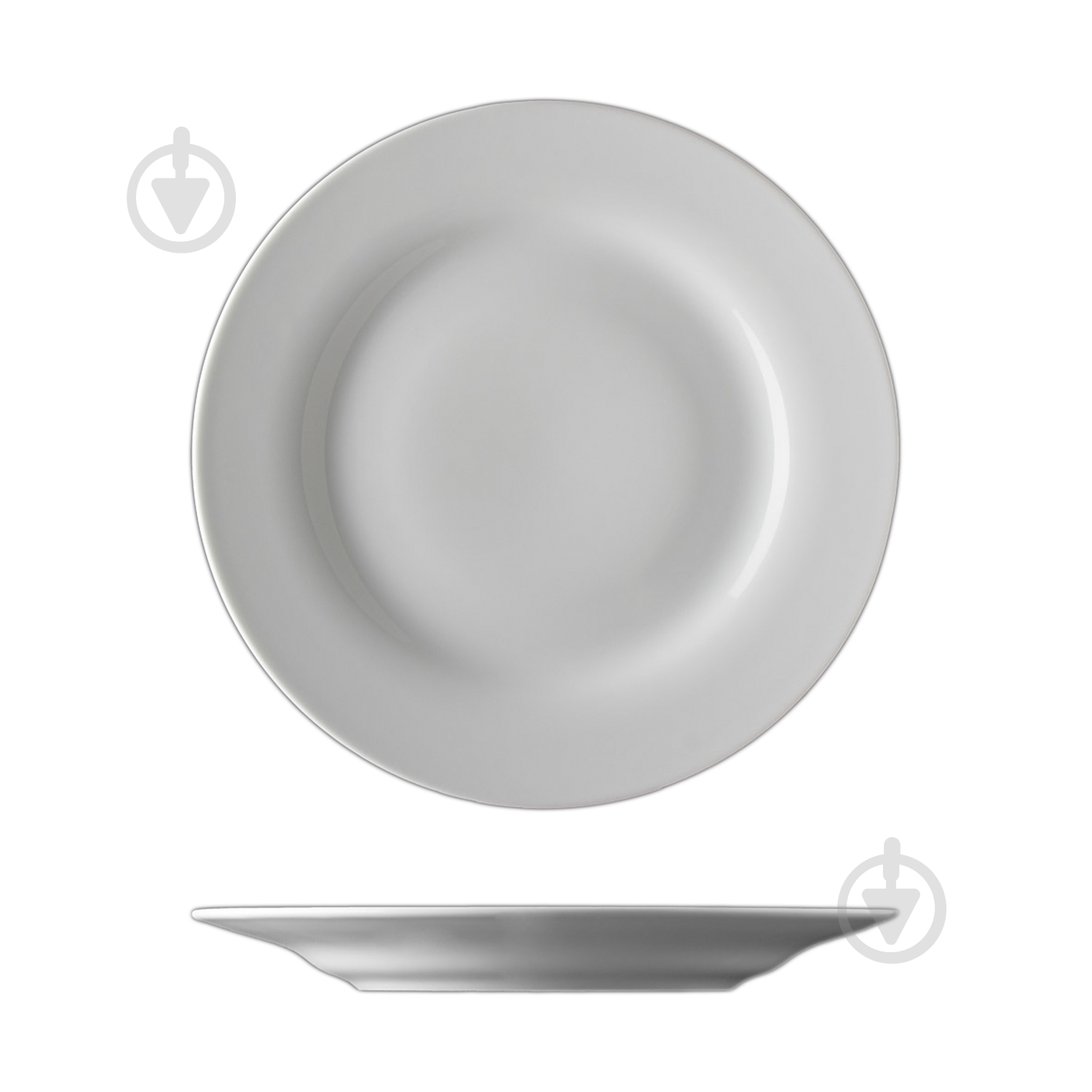 Тарелка обеденная G.Benedikt 25 см белая RON21251 Daisy - фото 1