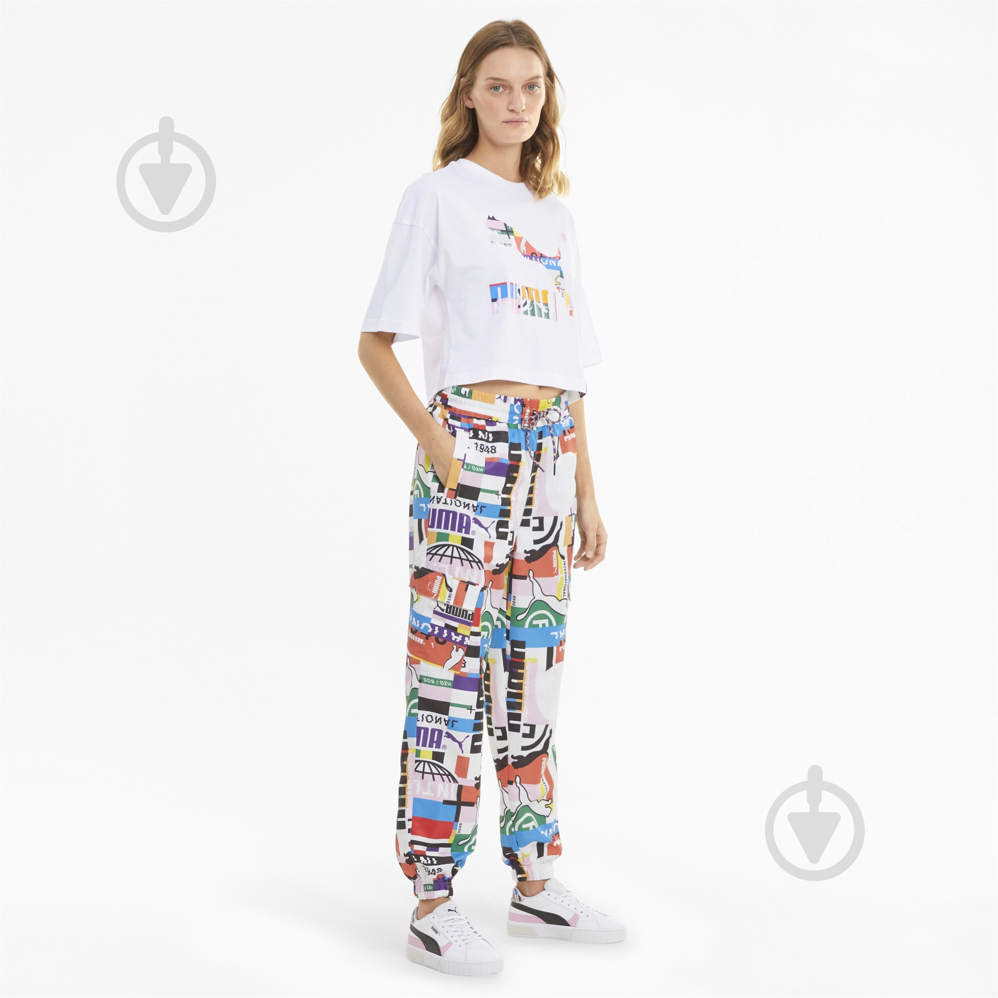 Футболка Puma PI Graphic Tee 59970262 р.S белый - фото 5
