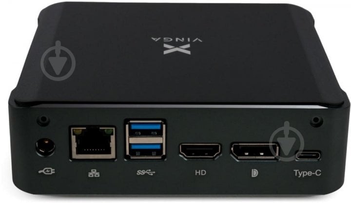 Компьютер Vinga Mini PC V600 (V6008265U.8512) black - фото 2