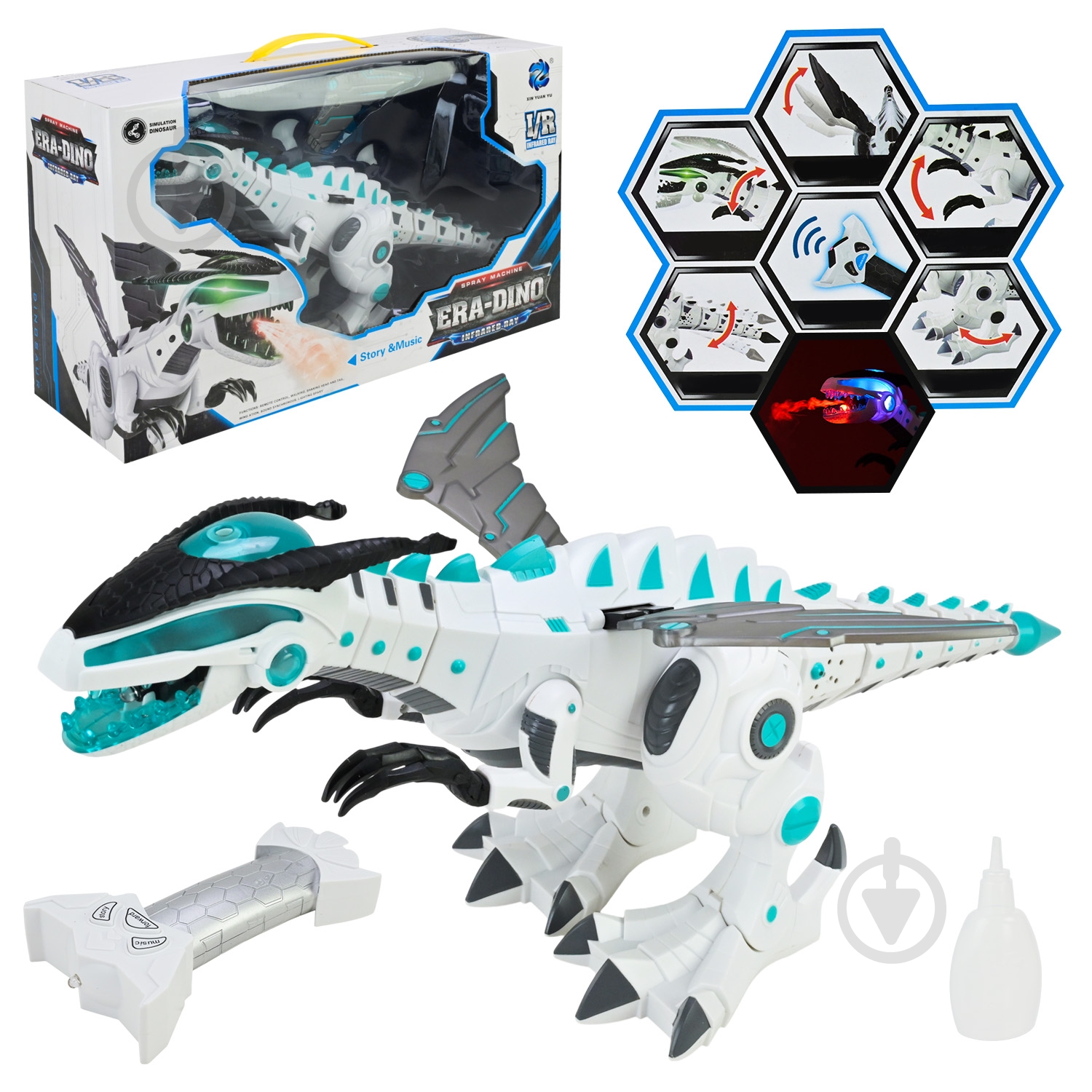 Іграшка інтерактивна Shantou Робот-динозавр 0868-2 - фото 1 Іграшка інтерактивна Shantou Робот-динозавр 0868-2 - фото 1