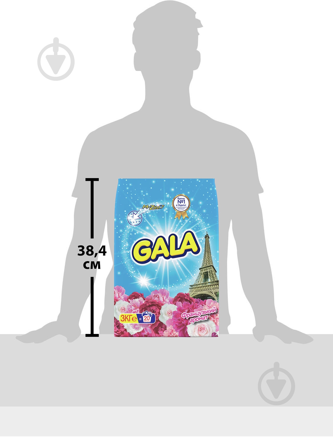 Пральний порошок для машинного прання Gala Французький аромат 3 кг - фото 4