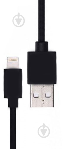 Кабель ProLink Lightning – USB 1 м чорний (PB341BK) - фото 1