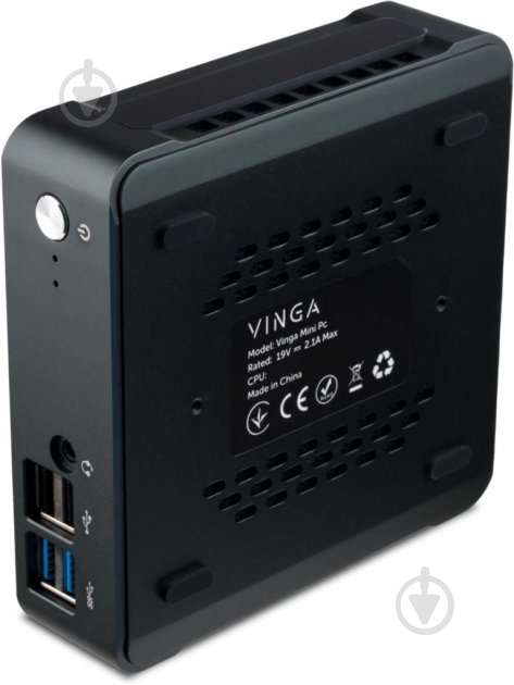 Компьютер Vinga Mini PC V650 (V65010510U.8512) black - фото 3