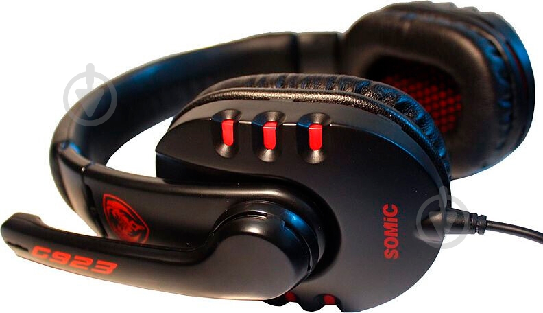 Гарнитура Somic G923 black/red (9590009768) - фото 4