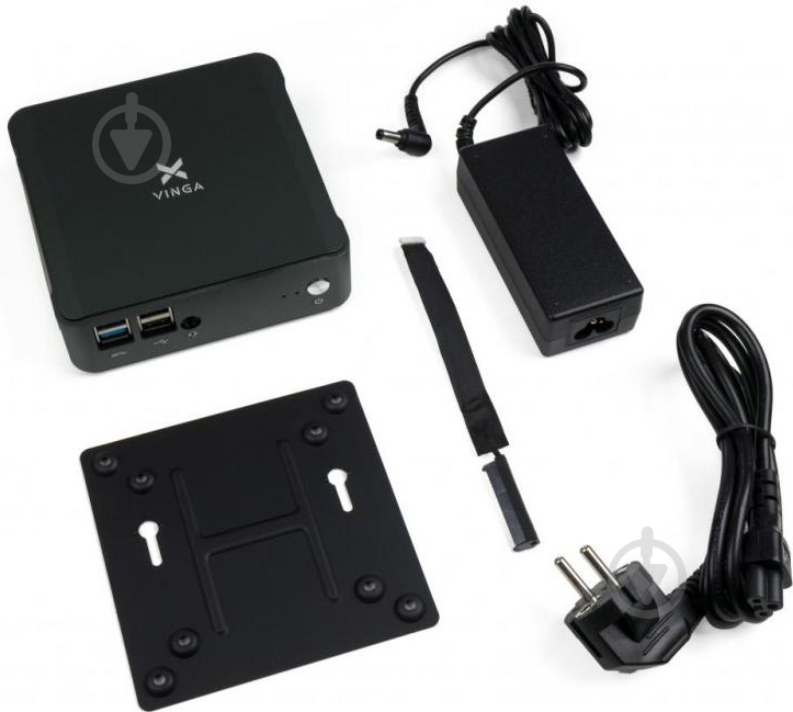 Компьютер Vinga Mini PC V650 (V65010510U.16512) black - фото 5