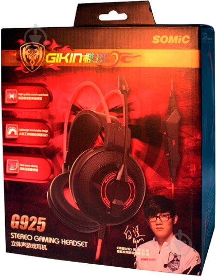 Гарнітура Somic G925 black/orange (9590009919) - фото 4 Гарнітура Somic G925 black/orange (9590009919) - фото 4