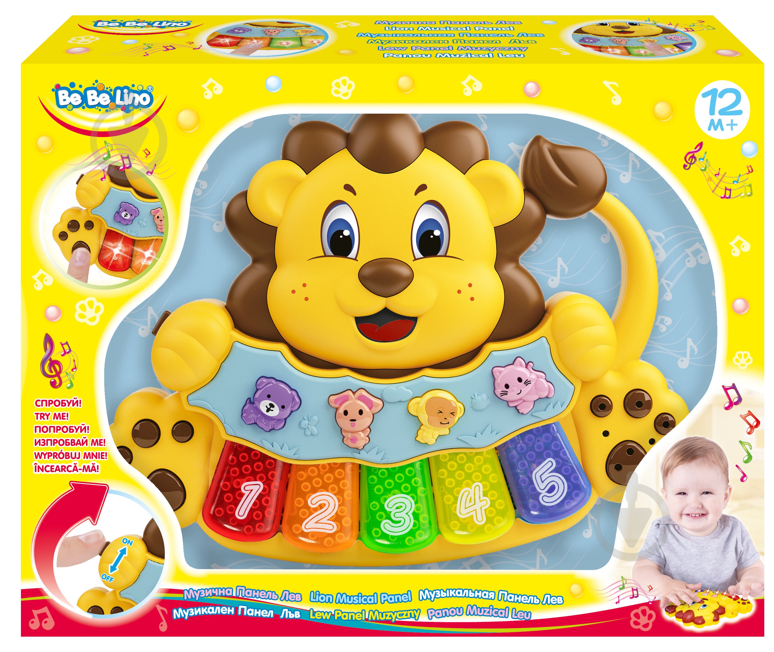 Игрушка музыкальная Bebelino панель Лев 58125 - фото 4 Игрушка музыкальная Bebelino панель Лев 58125 - фото 4