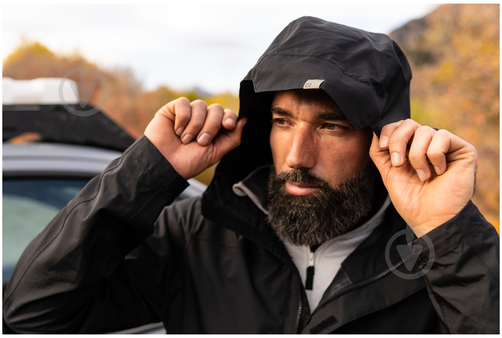 Куртка чоловіча демісезонна 5.11 Tactical штормова Exos Rain Shell 48370-019 48370-019 р.XXL [019] Black - фото 10