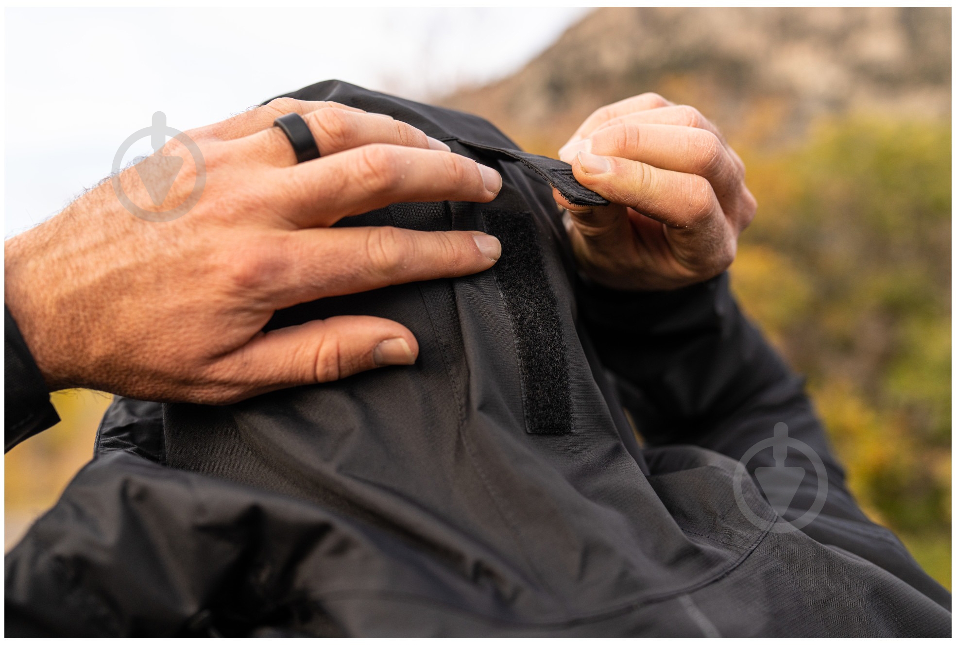 Куртка чоловіча демісезонна 5.11 Tactical штормова Exos Rain Shell 48370-019 48370-019 р.XXL [019] Black - фото 8