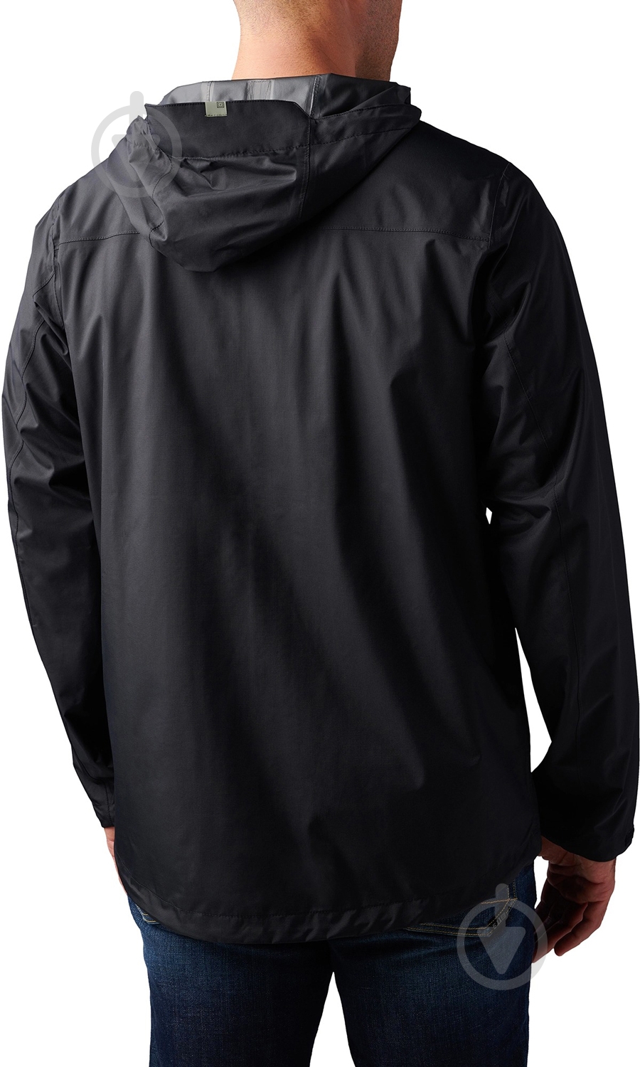 Куртка чоловіча демісезонна 5.11 Tactical штормова Exos Rain Shell 48370-019 48370-019 р.XXL [019] Black - фото 2