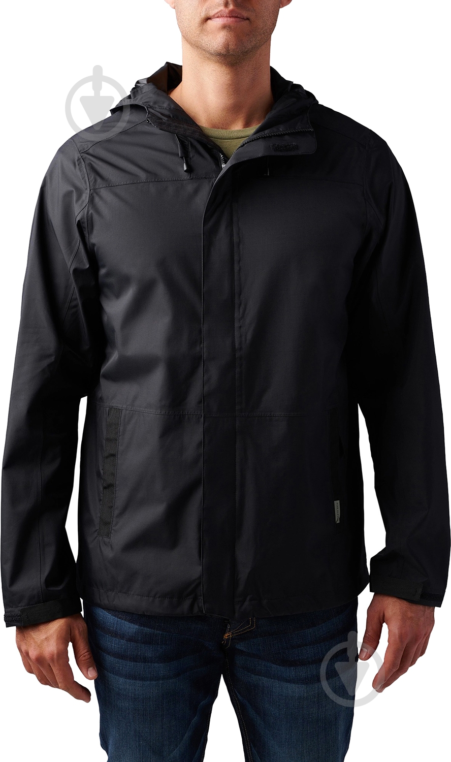 Куртка чоловіча демісезонна 5.11 Tactical штормова Exos Rain Shell 48370-019 48370-019 р.XXL [019] Black - фото 1