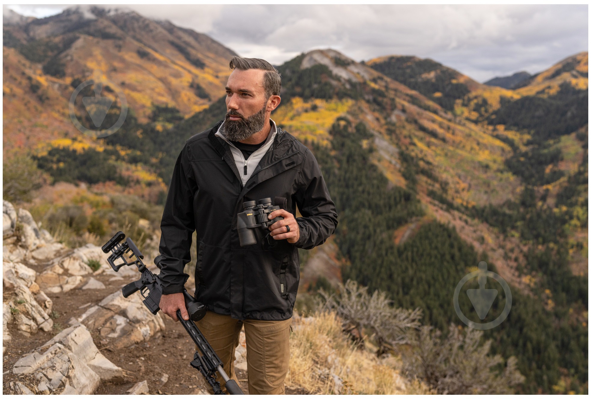Куртка чоловіча демісезонна 5.11 Tactical штормова Exos Rain Shell 48370-019 48370-019 р.XXL [019] Black - фото 15