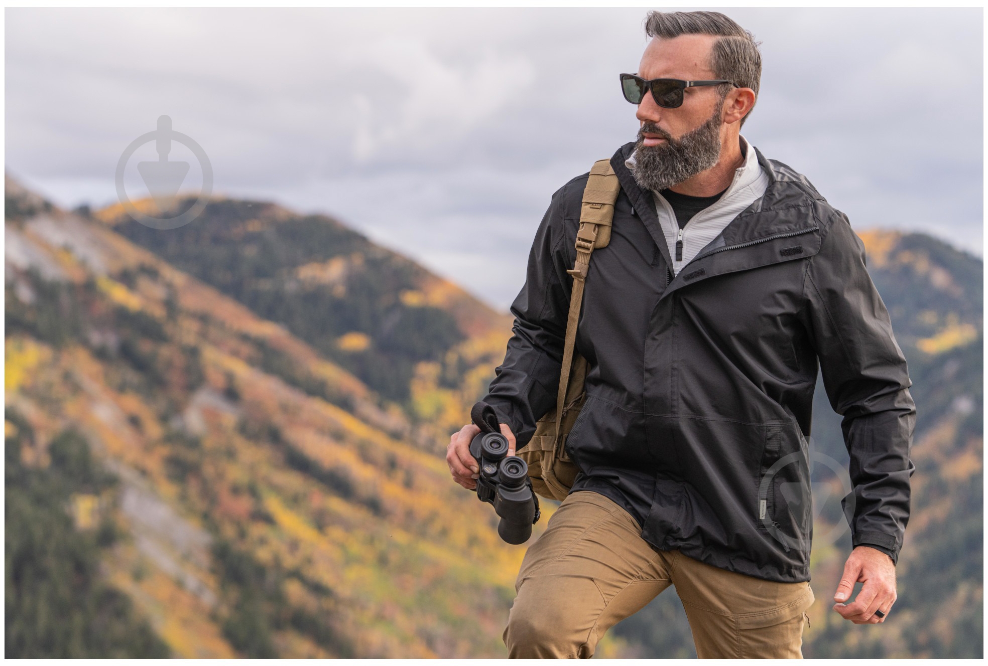 Куртка чоловіча демісезонна 5.11 Tactical штормова Exos Rain Shell 48370-019 48370-019 р.XXL [019] Black - фото 14