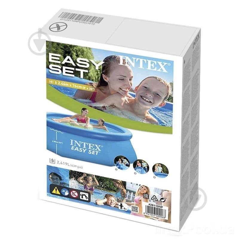 Басейн надувний Intex 28106 Easy Set 244х61 см - фото 4