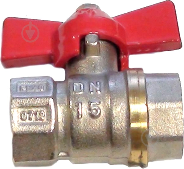 Кран шаровой Valvo DN 15 1/2" бабочка - фото 1