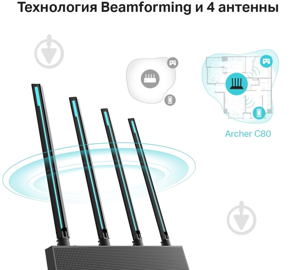 Маршрутизатор TP-Link ARCHER-C80 - фото 6