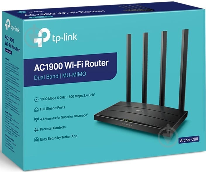 Маршрутизатор TP-Link ARCHER-C80 - фото 4