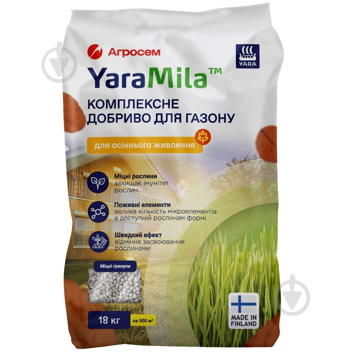 Добриво для газонів Yara Осінь 18 кг - фото 1 Добриво для газонів Yara Осінь 18 кг - фото 1