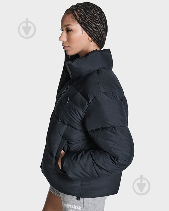 Куртка Converse QUILTED PUFFER JACKE CVW5J002-BLK р.L - фото 3