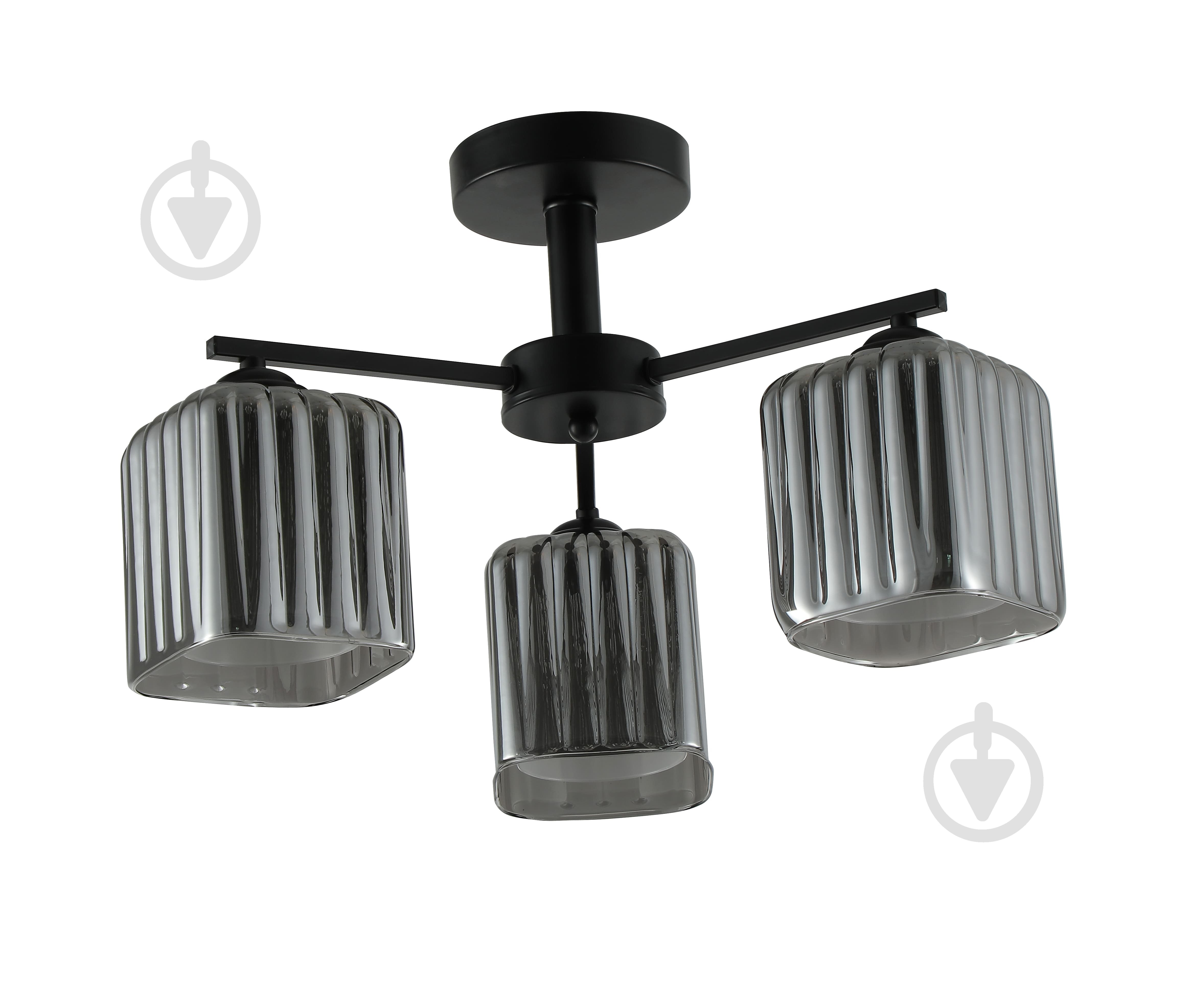 Люстра Sensio Heliora 3x40 Вт E27 черный LS-07665/3B-40W - фото 1