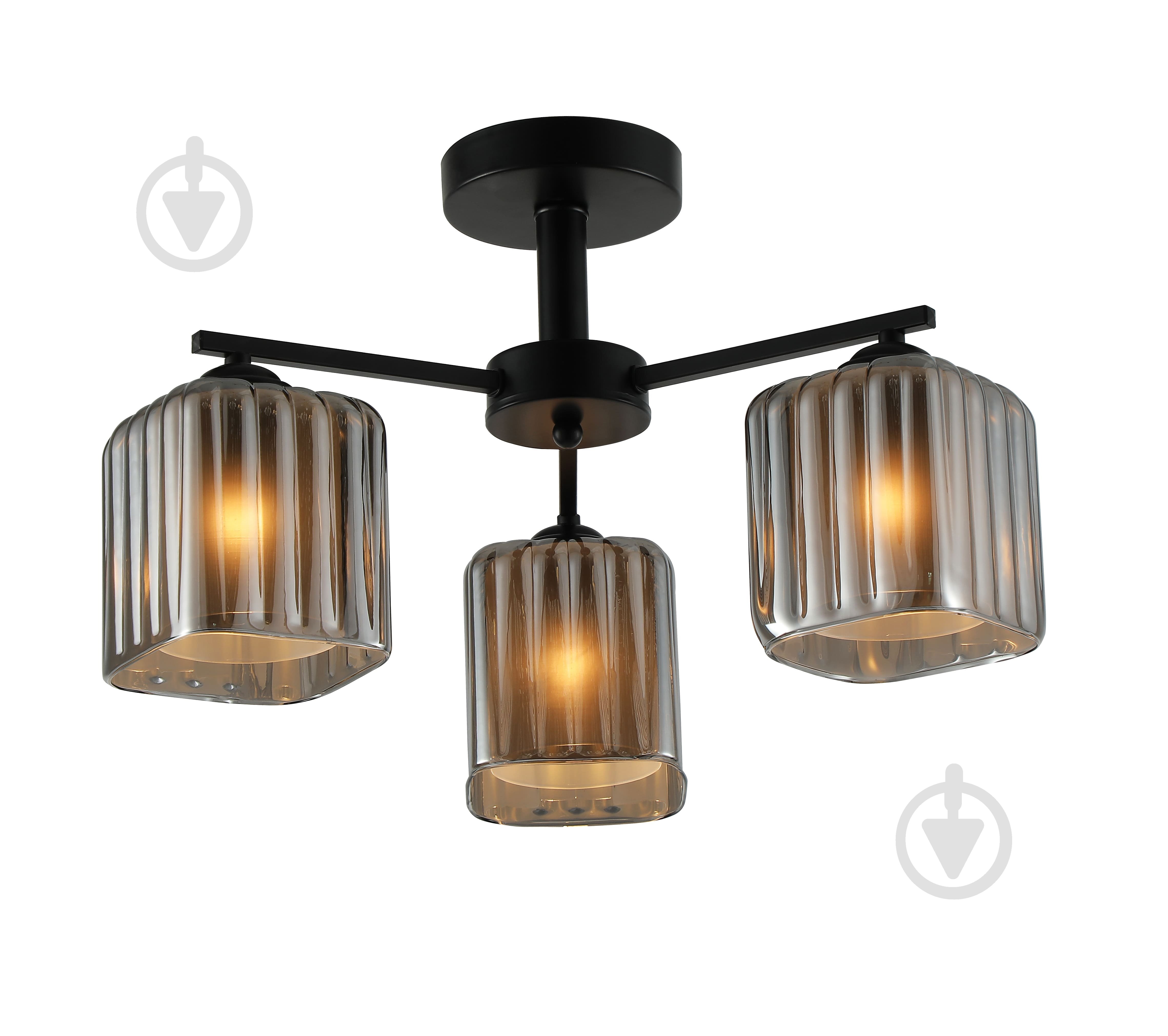 Люстра Sensio Heliora 3x40 Вт E27 черный LS-07665/3B-40W - фото 2