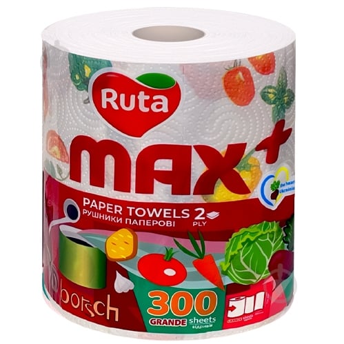 Бумажные полотенца Ruta MAX + двухслойная 1 шт. - фото 1