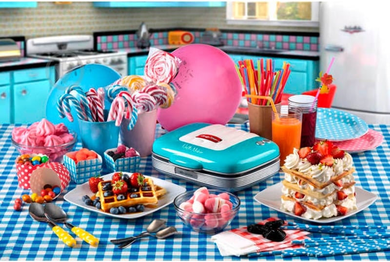 Вафельница Ariete 1973 Blue (вафельница) - фото 2 Вафельница Ariete 1973 Blue (вафельница) - фото 2