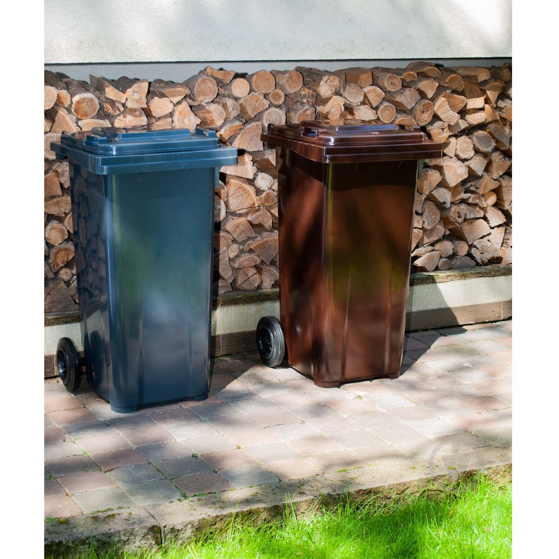 Контейнер для мусора Алеана ТБО 120 л темно-серый - фото 3