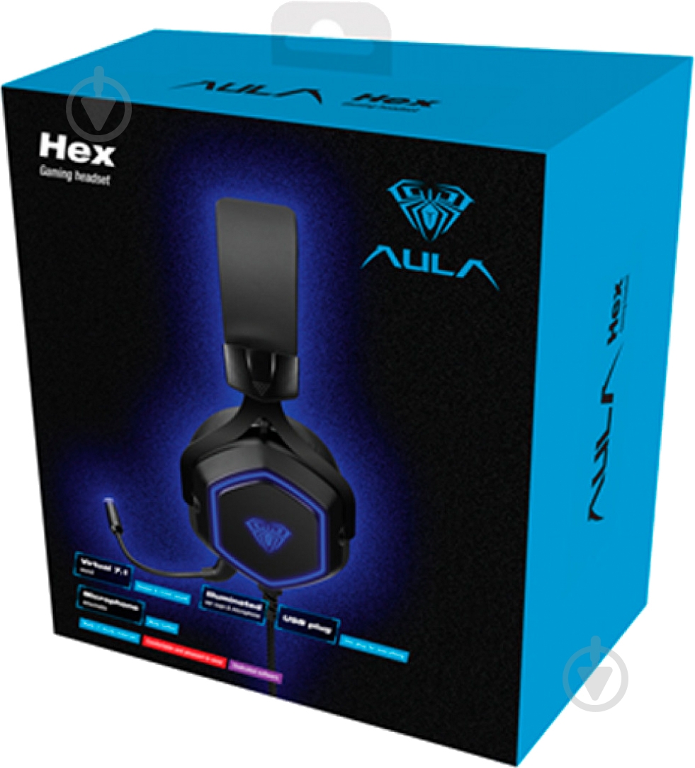 Наушники Aula Hex black/blue (6948391235080) - фото 6