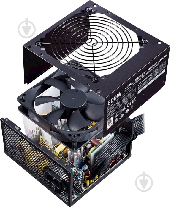 Блок живлення Cooler Master MWE White V2 MPE-6001-ACABW-EU 600 Вт - фото 6