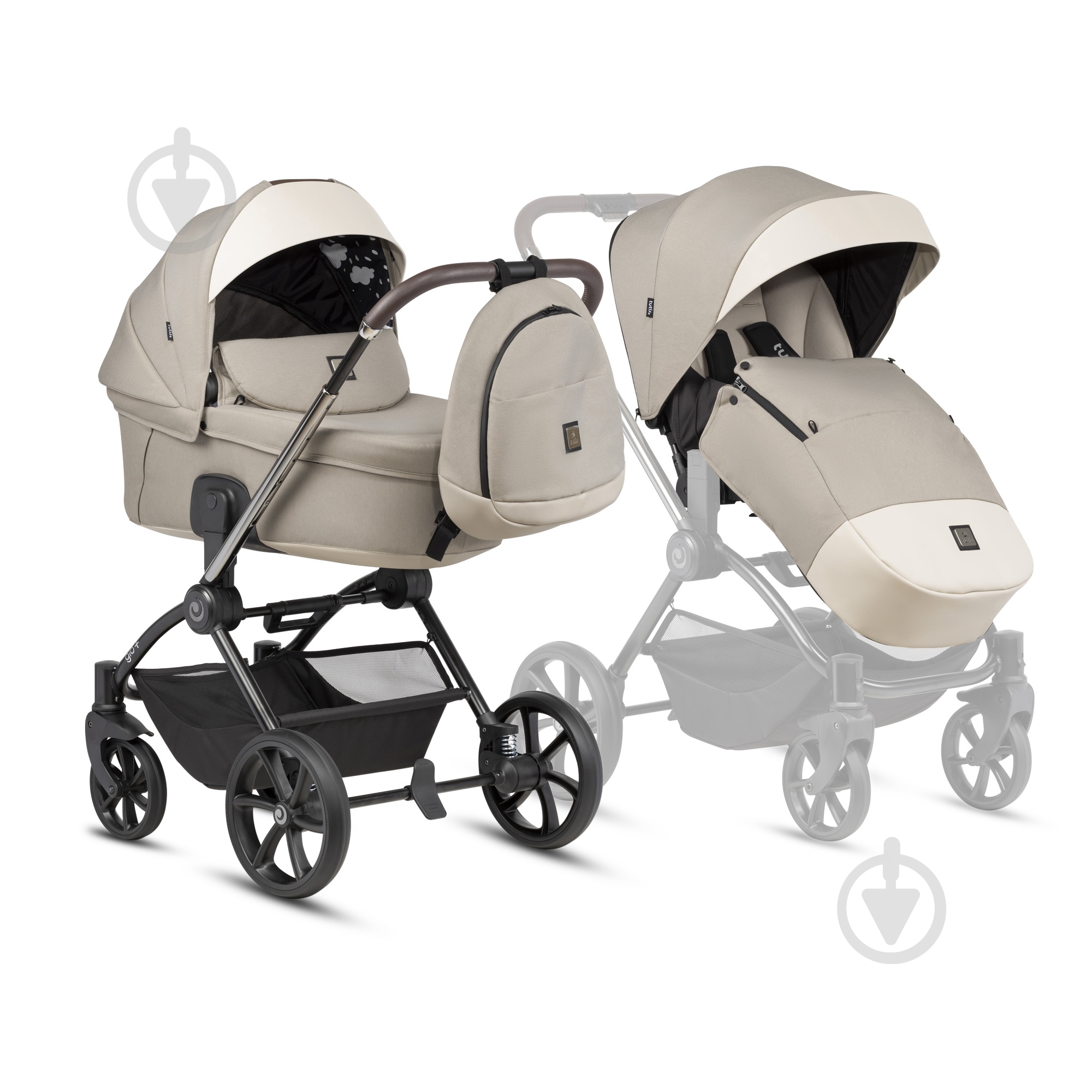 Коляска универсальная TUTIS GIO+ Beige (1552180) - фото 3