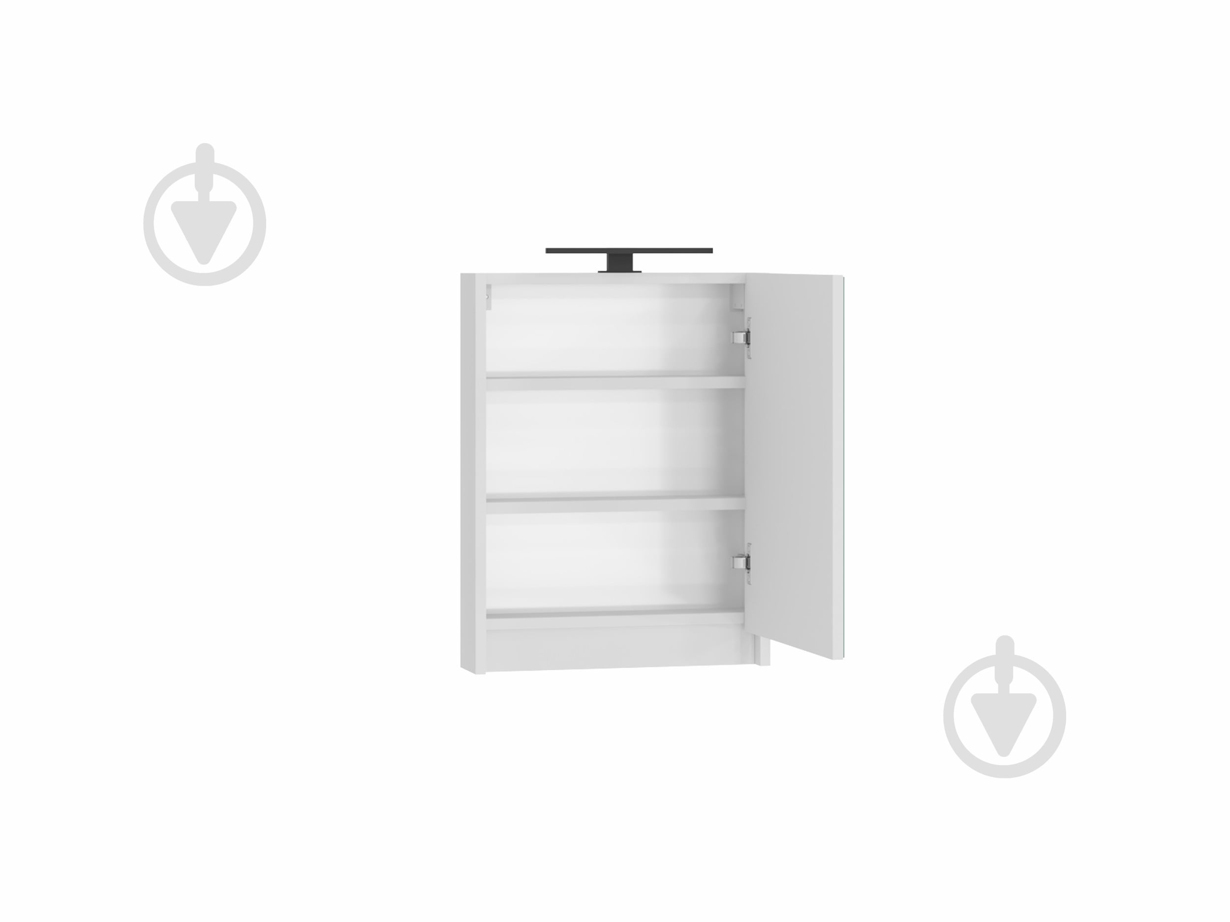 Зеркальный шкаф ЮВЕНТА Leo Leo-50 белый - фото 2