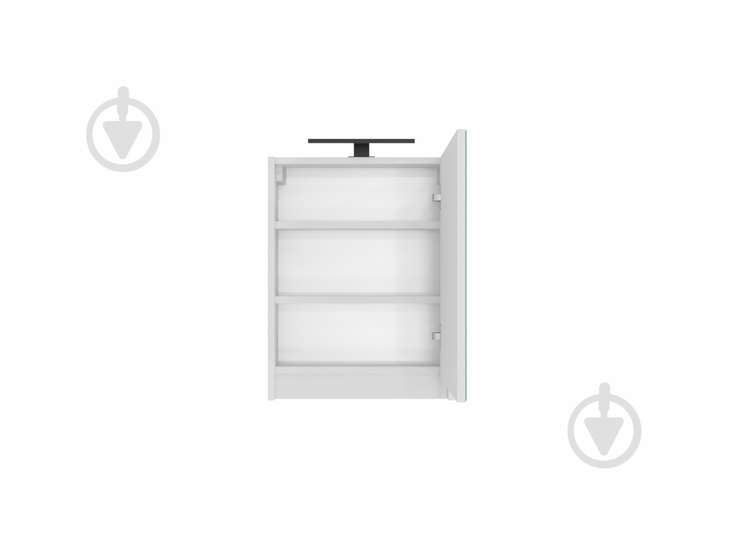 Зеркальный шкаф ЮВЕНТА Leo Leo-50 белый - фото 3