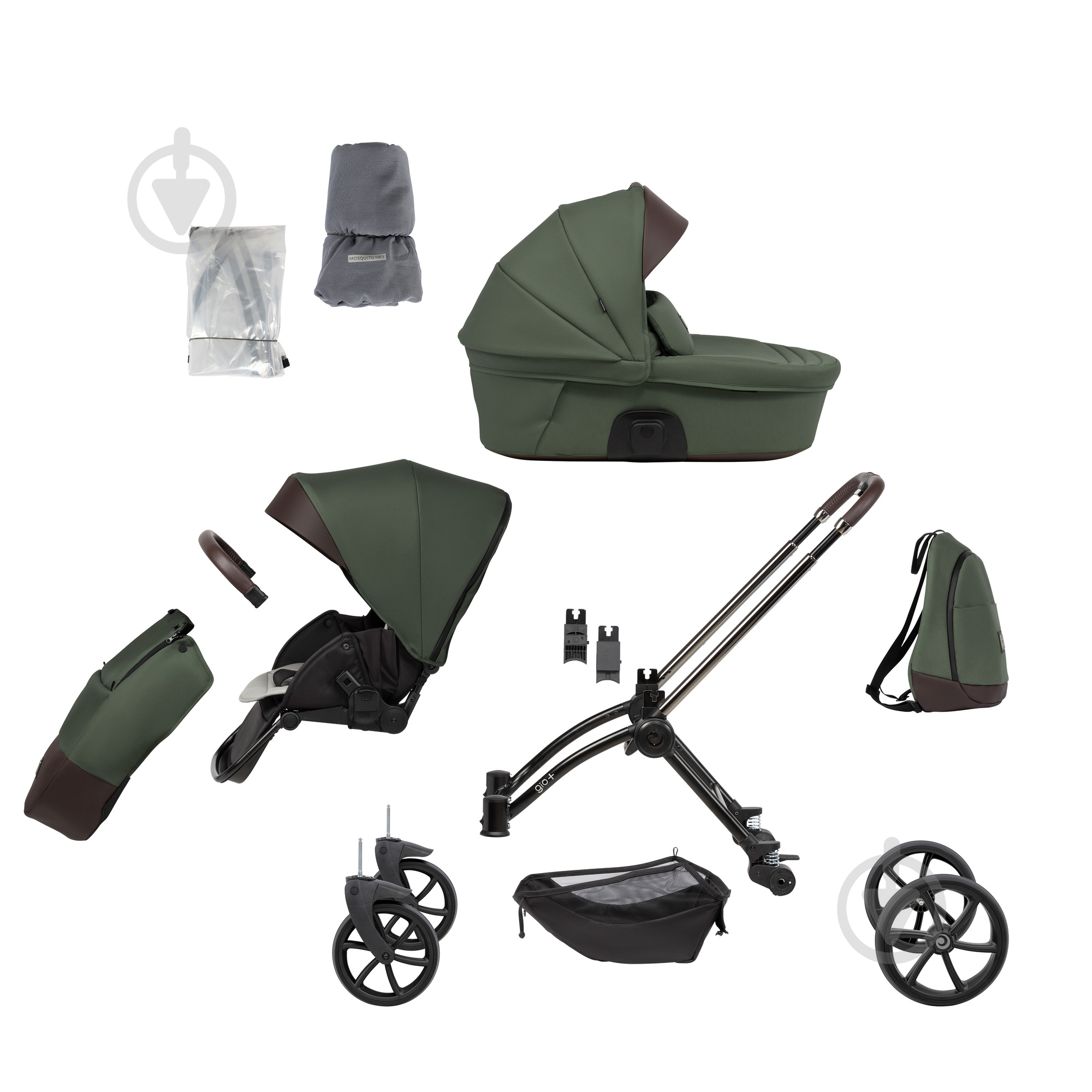 Коляска универсальная TUTIS GIO+ Grigio (1552133) - фото 2 Коляска универсальная TUTIS GIO+ Grigio (1552133) - фото 2