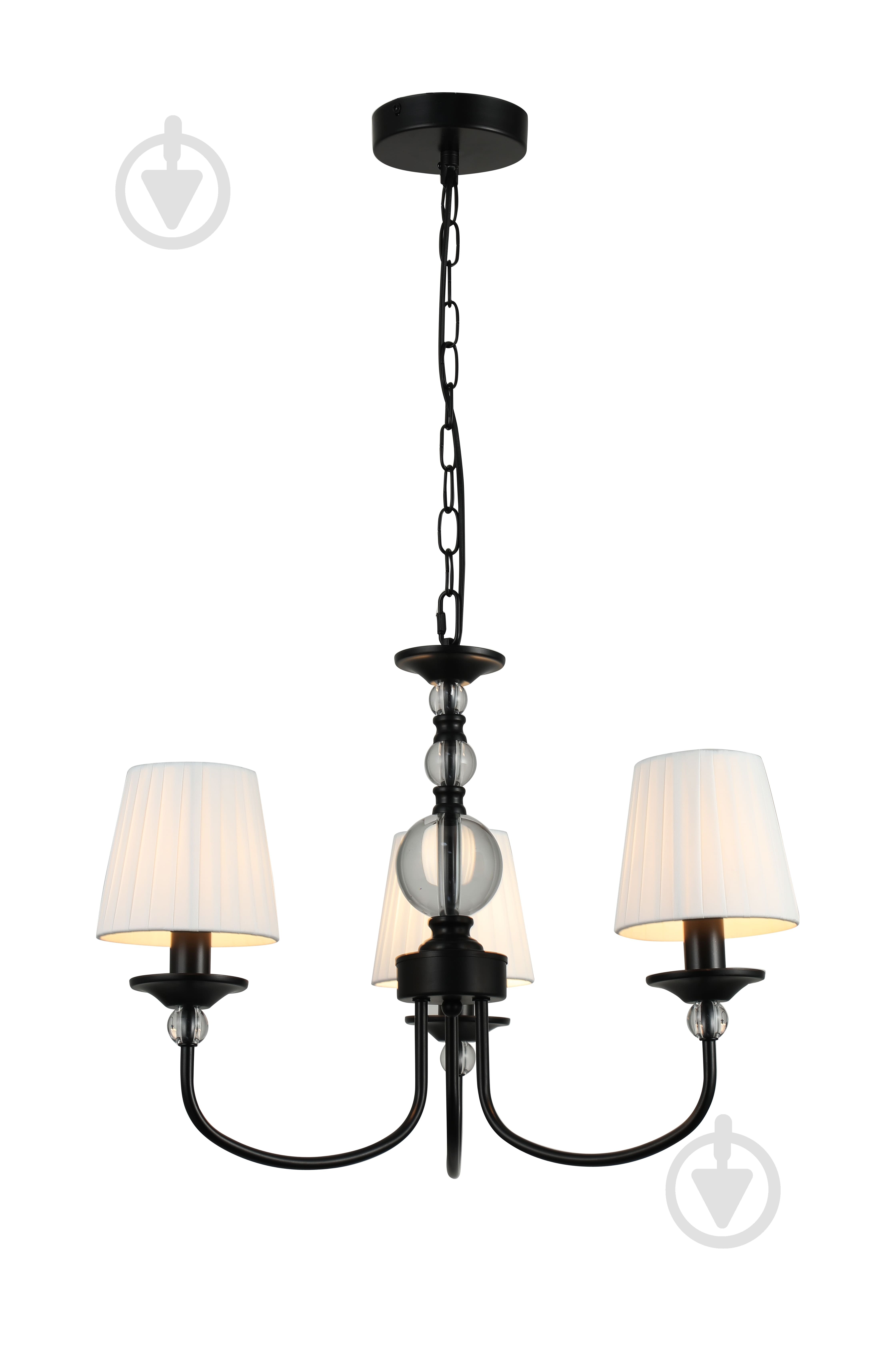 Люстра Sensio Ignara 3x40 Вт E14 черный LS-74866/3B-40W - фото 1