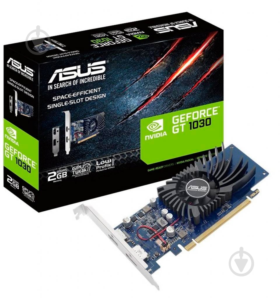 Видеокарта Asus GeForce GT 1030 LP 2GB GDDR5 64bit (GT1030-2G-BRK) - фото 6