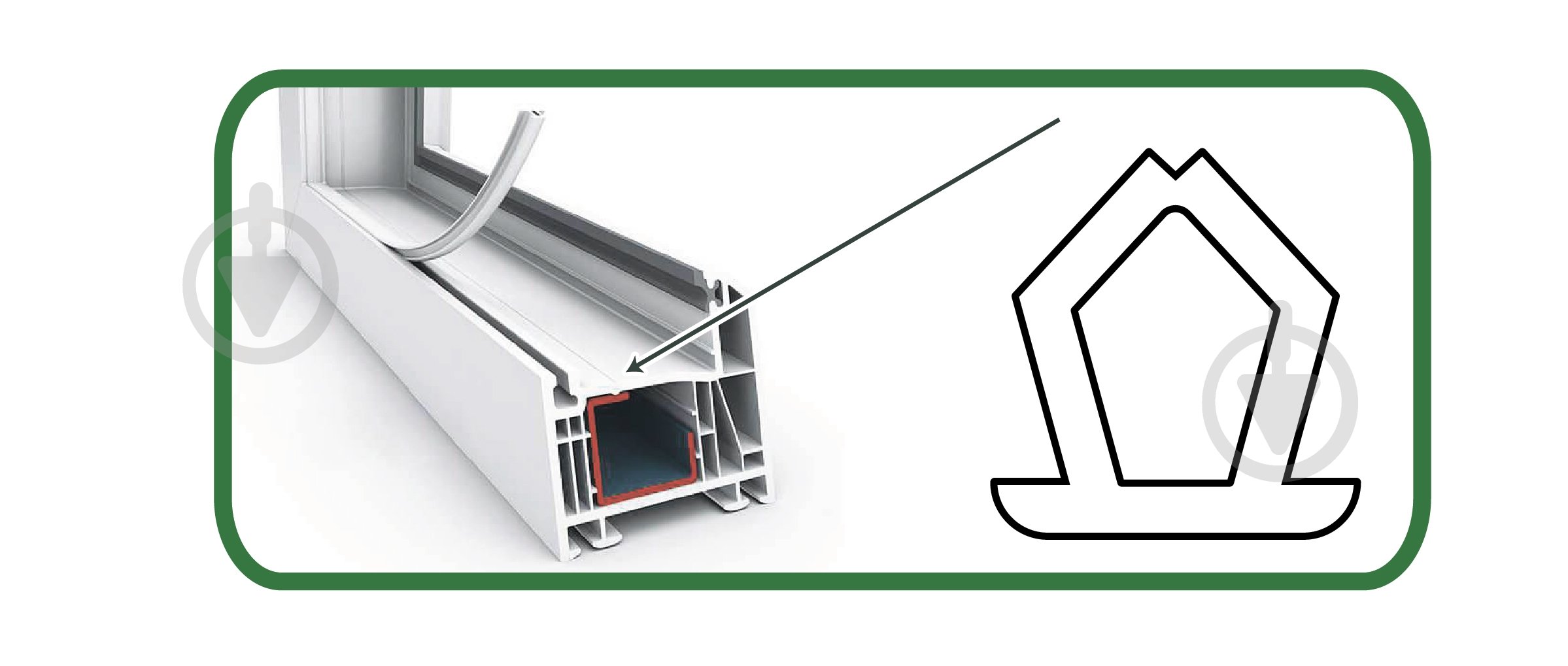 Уплотнитель для оконных систем и дверейв паз фигурный Киевгума для технологического паза оконных блоков 10 м белый - фото 2