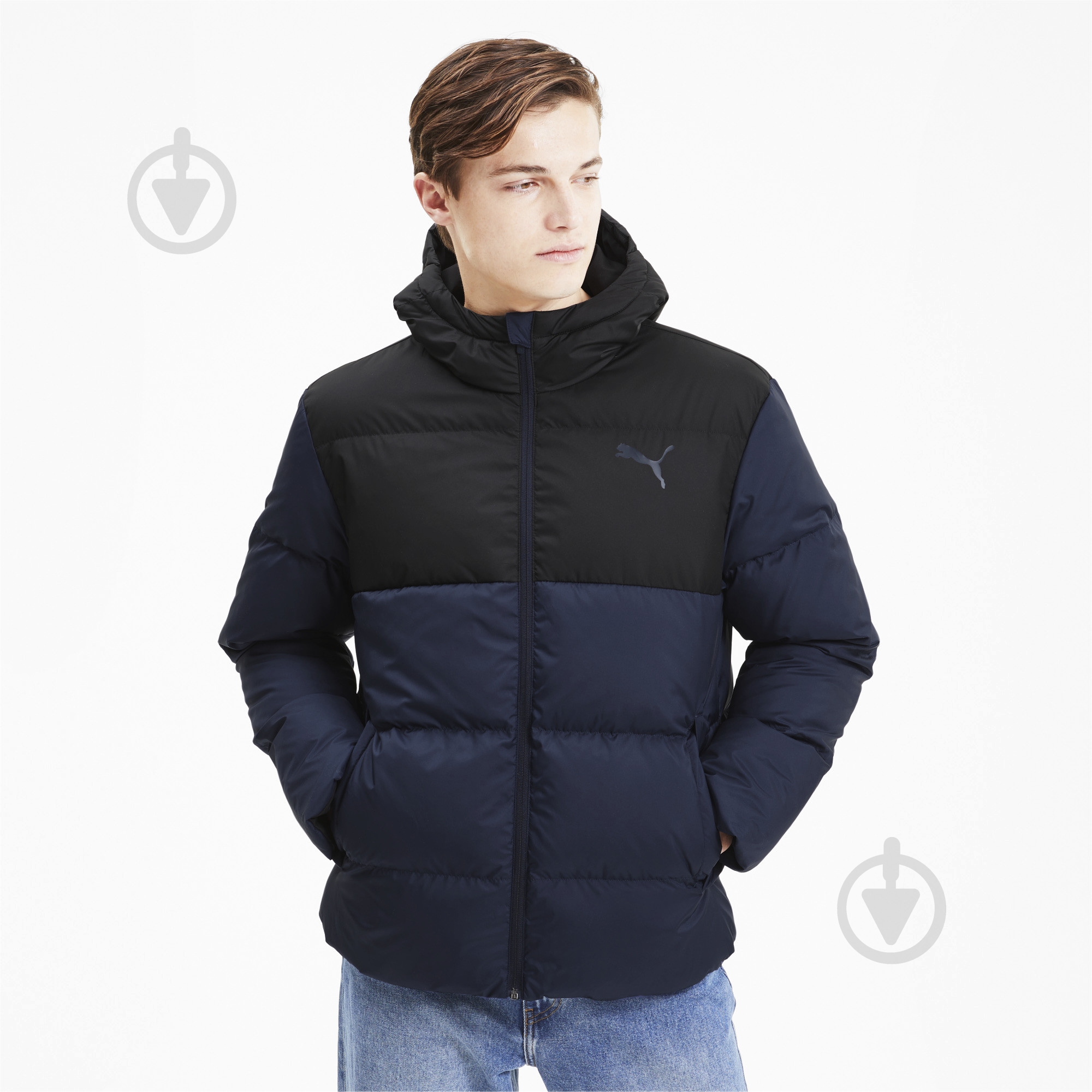 Пуховик Puma ESS+ Down Jacket 58215606 р.S темно-синій - фото 1 Пуховик Puma ESS+ Down Jacket 58215606 р.S темно-синій - фото 1