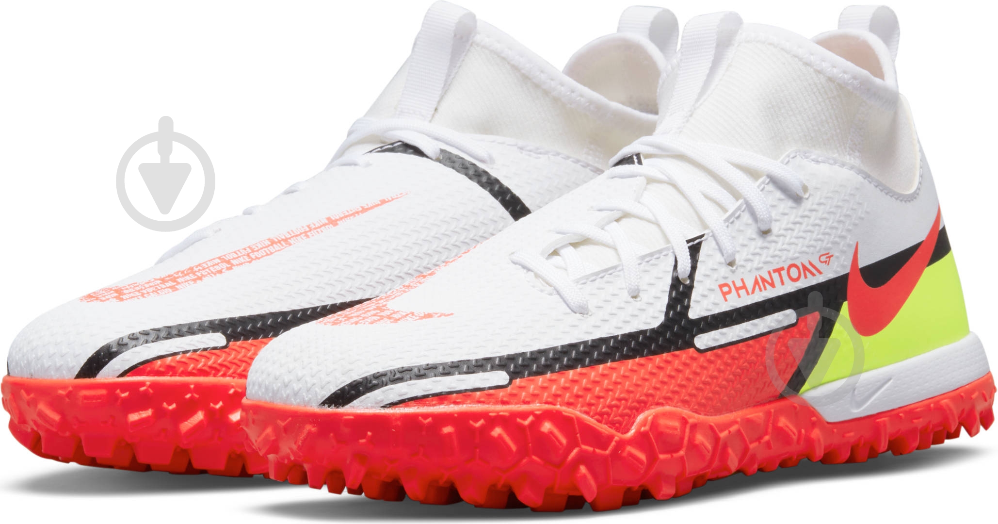 Сороконожки Nike Jr. Phantom GT2 Academy Dynamic Fit TF DC0818-167 р.33,5 белый - фото 6 Сороконожки Nike Jr. Phantom GT2 Academy Dynamic Fit TF DC0818-167 р.33,5 белый - фото 6