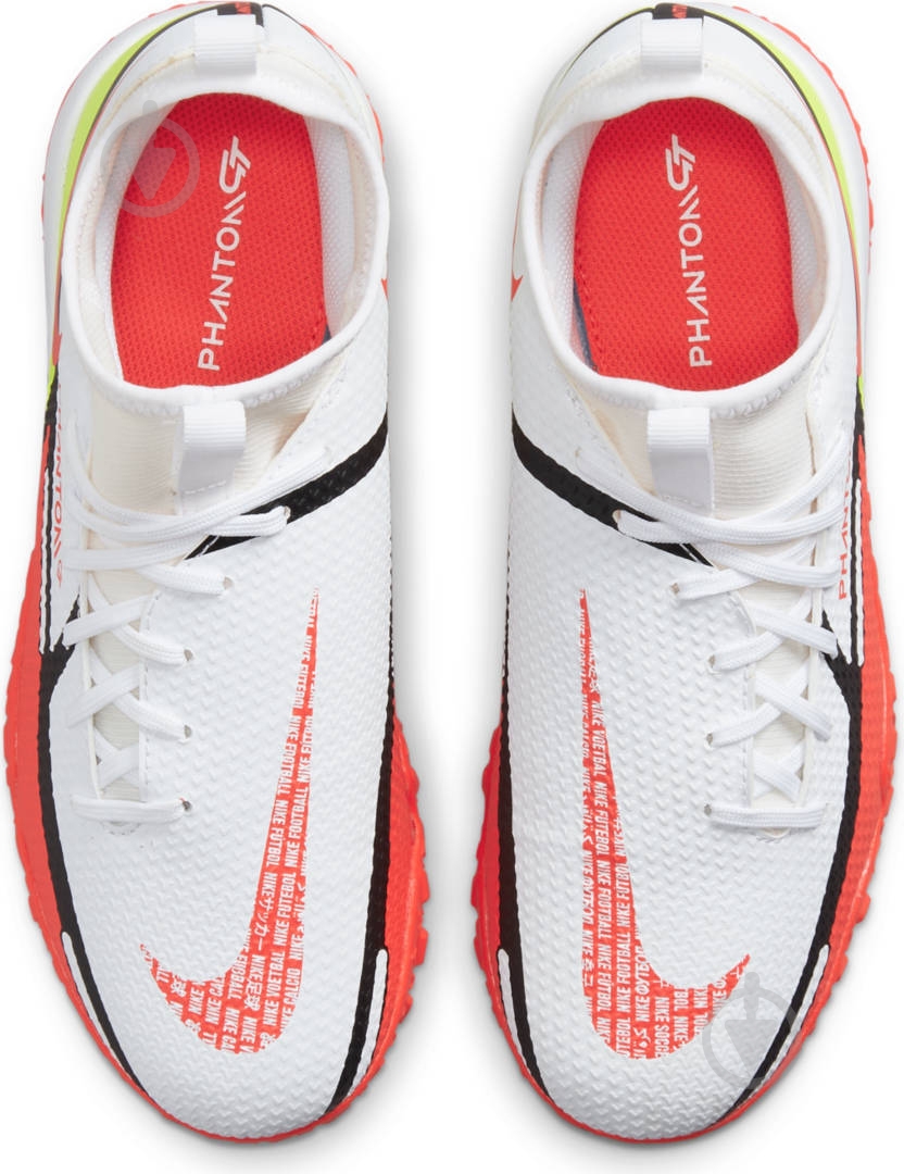 Сороконожки Nike Jr. Phantom GT2 Academy Dynamic Fit TF DC0818-167 р.35,5 белый - фото 7 Сороконожки Nike Jr. Phantom GT2 Academy Dynamic Fit TF DC0818-167 р.35,5 белый - фото 7
